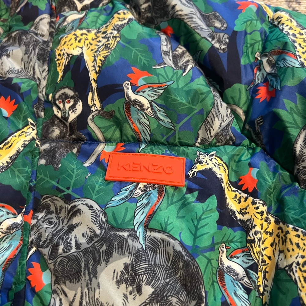 Colorful Patterned Kenzo Puffer Jacket - Picture 2 of 6